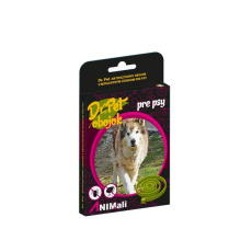 Obojok Dr.Pet pre psy 75 cm antiparazitárny ČERVENÝ s repelentným účinkom (tick and flea repellent collar for dogs)