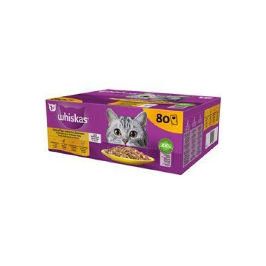Whiskas saszetki. Core wybór drobiowy w galarecie 80x85g