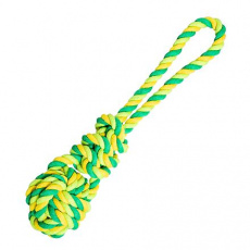 Přetahovadlo míč s uzlem HipHop bavlněné 23 cm / 90 g limetková, zelená Přetahovadlo míč s uzlem HipHop bavlněné 23 cm / 90 g limetková, zelená