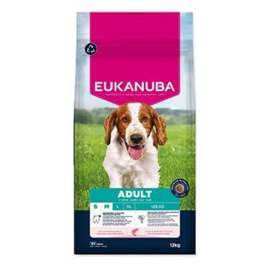 Eukanuba Dog Adult Small&Medium rich in Sal&Barley12kg Eukanuba Dog Adult Small&Medium rich in Sal&Barley12kg