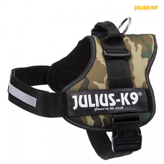 Julius-K9 silový postroj 3/XL 82-118 cm,  - maskáčová