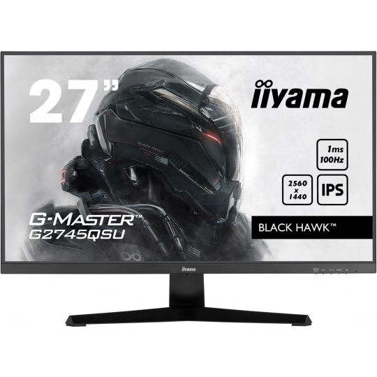 iiyama G-MASTER G2745QSU-B1 počítačový monitor 68,6 cm (27") 2560 x 1440 px Dual WQHD LED Černá