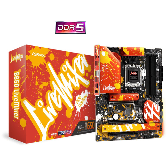 Asrock B650 LiveMixer AMD B650 Zásuvka AM5 ATX