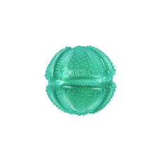 Hračka Kong Dog Squeezz Dental Lopta, plniaca, modro-zelená, guma termoplastická, M