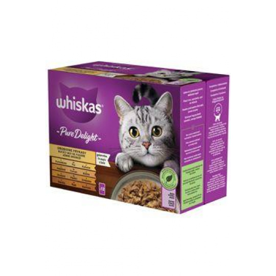 Whiskas kapsa Pure Delight drůbeží výběr v želé 12x85g Whiskas kapsa Pure Delight drůbeží výběr v želé 12x85g