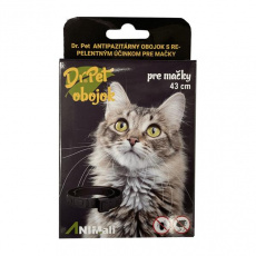 Obojok Dr.Pet pre mačky 43 cm antiparazitárny ČERVENÝ s repelentným účinkom (tick and flea repellent collar for cats) Obojok Dr.Pet pre mačky 43 cm antiparazitárny ČERVENÝ s repelentným účinkom (tick and flea repellent collar for cats)