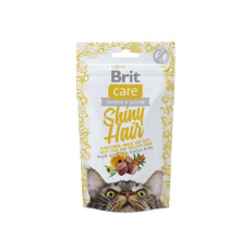 Brit Care Cat Snack SHINY Hair - pamlsek pro kočky - 50 g