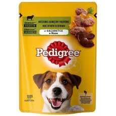 PEDIGREE Dospělá směs jehněčího a jaterního - vlhké krmivo pro psy - 100 g