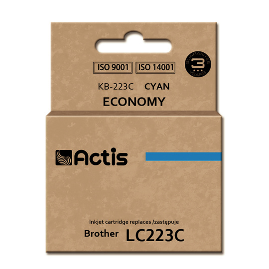 Actis KB-223C inkoust (náhrada za Brother LC223C; standardní; 10 ml; modrý)