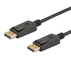 Savio CL-137 DisplayPort kabel 3 m Černá