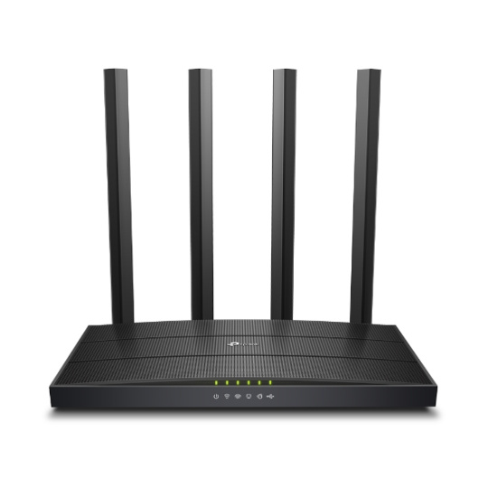 TP-Link Archer C6U bezdrátový router Gigabit Ethernet Dvoupásmový (2,4 GHz / 5 GHz) Černá