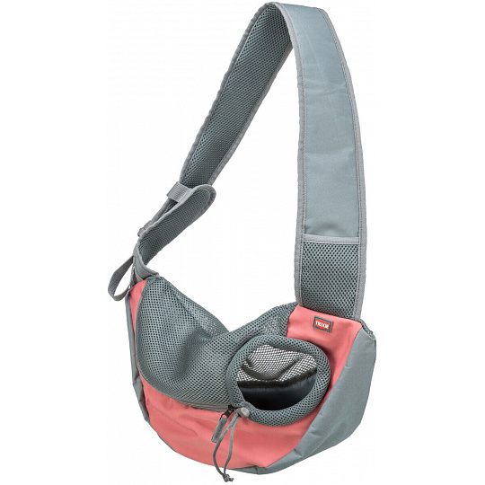 Front Sling Carrier - přední nosítko/taška, 50 x 25 x 18 cm, růžová/šedá (max. 5kg)