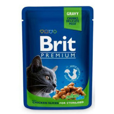 BRIT Premium cat Kapsička Sterilised Chicken Slice 100 g BRIT Premium cat Kapsička Sterilised Chicken Slice 100 g