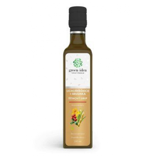 Sirup Třtinový Lichořešišnice+brusinka TOPVET 250ml