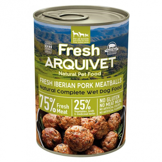 ARQUIVET Fresh Iberian Pork Meatballs - mokré krmivo pro psy - 400g