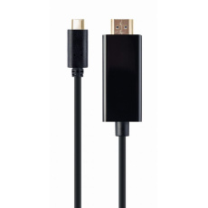 Gembird A-CM-HDMIM-02 Adaptér USB-C na HDMI-samec, 4K 60Hz, 2m, černý