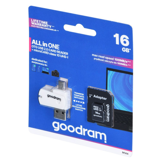 Goodram M1A4-0160R12 flash paměť 16 GB MicroSDHC Class 10 UHS-I