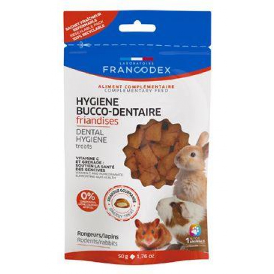 Francodex pochoutka Dental pro hlodavce a králíky 50g