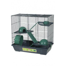 Klec křeček EHOP Triplex 50cm šedá/zelená s výb. Zolux Klec křeček EHOP Triplex 50cm šedá/zelená s výb. Zolux