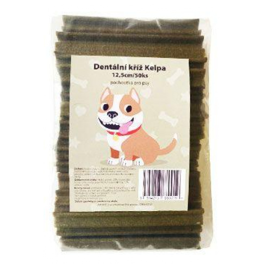 Pochoutka Dentální kříž Kelpa 50ks Pochoutka Dentální kříž Kelpa 50ks