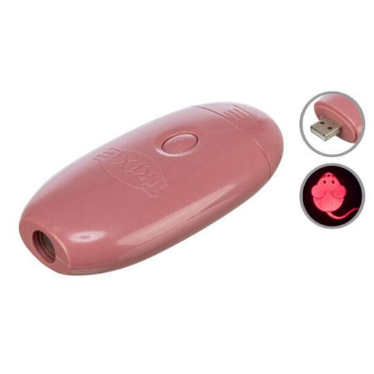 Led světelný ukazatel na povzbuzení instinktu, motiv myš, USB nabíjení, 8,5 cm