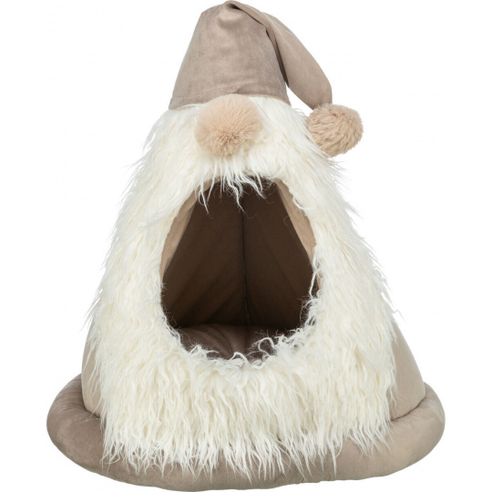 Vánoční jeskyně GNOME, tvar skřítka, o 45 × 47 cm, béžová