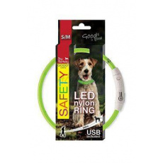 Obojek DOG FANTASY světelný USB zelený 45cm 1ks Obojek DOG FANTASY světelný USB zelený 45cm 1ks
