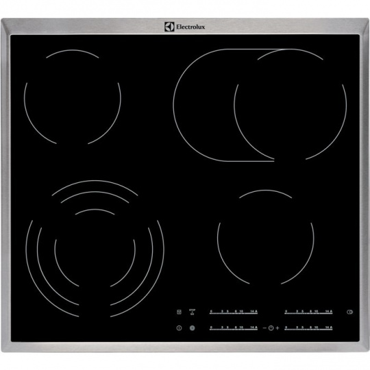 Electrolux EHF46547XK Černá Vestavěné Keramický 4 zóna/zón