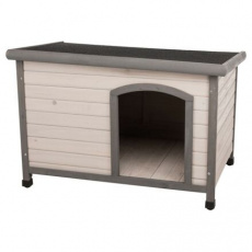 Natura bouda pro psa s rovnou střechou M-L 104 x 72 x 68 cm, šedá Natura bouda pro psa s rovnou střechou M-L 104 x 72 x 68 cm, šedá