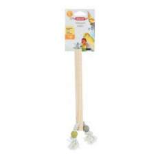Bidlo pro ptáky dřevěné s lanem L 23,5cm Zolux Bidlo pro ptáky dřevěné s lanem L 23,5cm Zolux