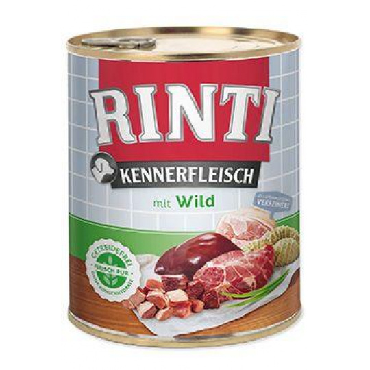 Rinti Dog Kennerfleisch konzerva zvěřina 800g