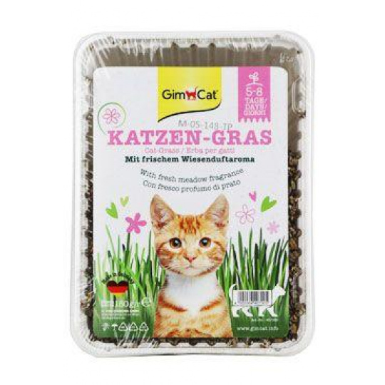 GimCat Katzen-Gras kočičí tráva s luční vůní 150g