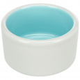 Keramická miska s glazurou 100 ml/7 cm - bílá/tyrkys-oranžová-zelená