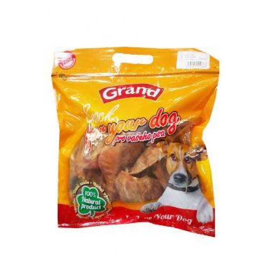 GRAND Dog poch. Suš. Mňamka ucho vepřové 10+2ks
