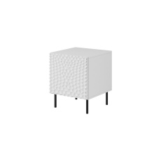 Noční stolek HOLE 2 ks. 44x40,5x53,5 cm bílá matná