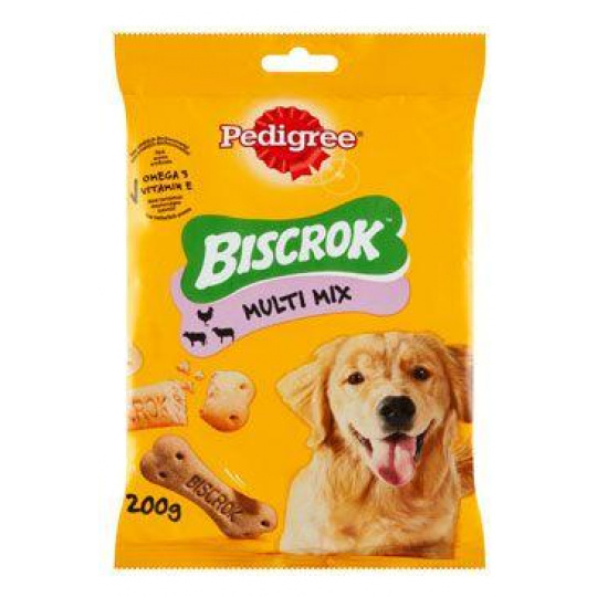 Pamlsok Mars PEDIGREE dog Biscrok s hovädzím & kuracím mäsom a jahňacou príchuťou 200 g