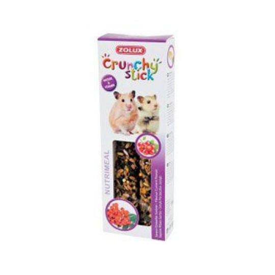 Pochoutka CRUNCHY STICK křeček rybíz/jeřabina Zolux