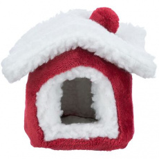 Xmas Cuddly CAVE - plyšový domek pro osmáka 23 x 18 x 24 cm, červená/bílá Xmas Cuddly CAVE - plyšový domek pro osmáka 23 x 18 x 24 cm, červená/bílá