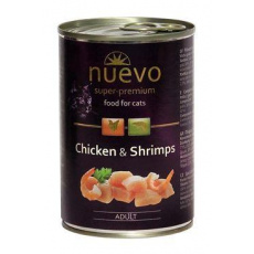 Nuevo kočka adult Kuře a krevety konz. 400g Nuevo kočka adult Kuře a krevety konz. 400g
