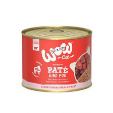 WOW Cat konz. Adult Paté PUR hovězí 200g