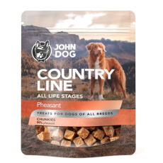 JOHN DOG Country Line Chunkies Pheasant - pochoutka pro psy - 100g