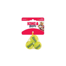 Hračka Kong Dog SqueakAir Lopta s pískatkom tenis, guma vulkanizovaná, M (3ks/bal.)