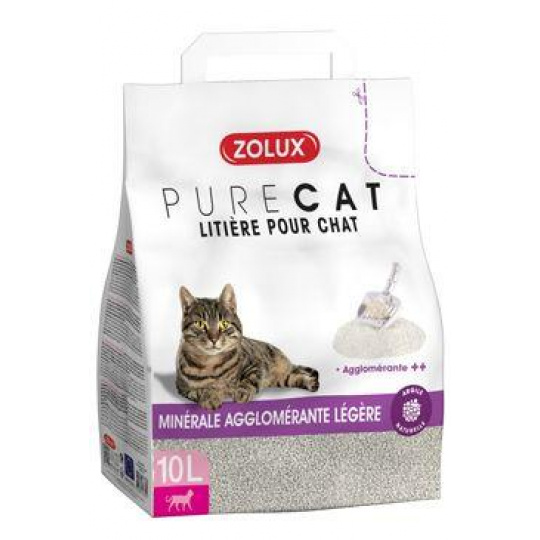 Podestýlka PURECAT mineral light clumping 10l Zolux Podestýlka PURECAT mineral light clumping 10l Zolux