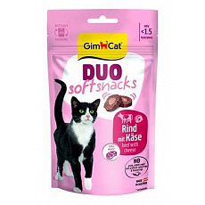 GimCat Duo Soft Snacks hovězí se sýrem 50g
