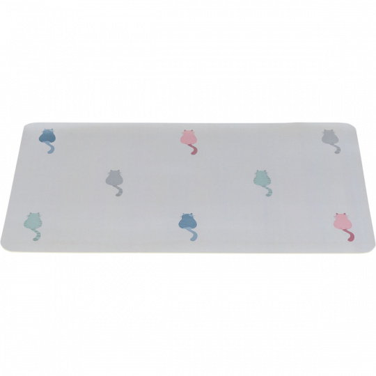 Prostírání pod misky Lilly,  44 x 28 cm, šedá