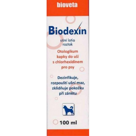 Biodexin ušné lotio sol. s chlorhexidínom 100 ml