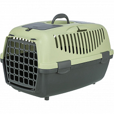 Transportní box CAPRI II, XS-S: 37x34x55cm (max. 8kg), tmavě šedá/pastelově zelená Transportní box CAPRI II, XS-S: 37x34x55cm (max. 8kg), tmavě šedá/pastelově zelená