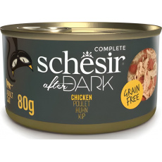 SCHESIR After dark Chicken in broth - mokré krmivo pro kočky - 80g