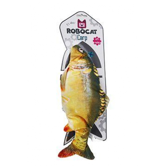 Hračka kočka Robocat Fish kapr madnip, USB 30cm