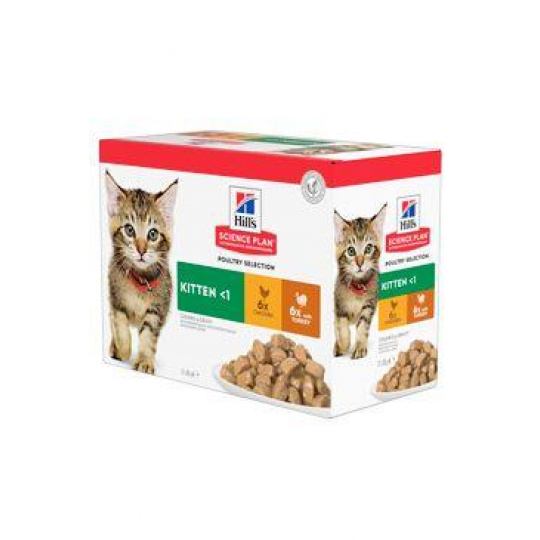 Hill's Fel. SP Kitten Chicken&Turkey kapsa 12x85g